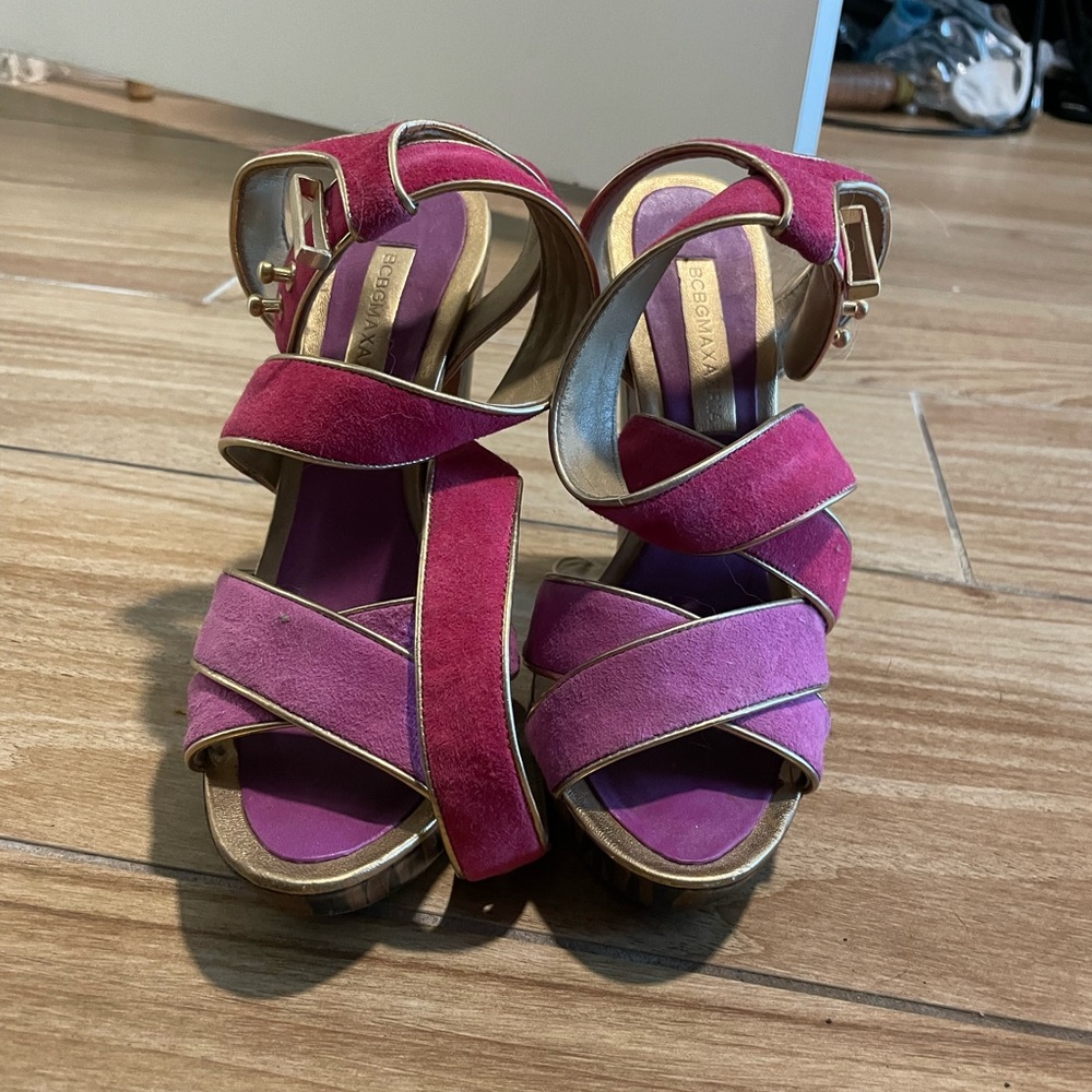 Pink & Purple strappy sandal